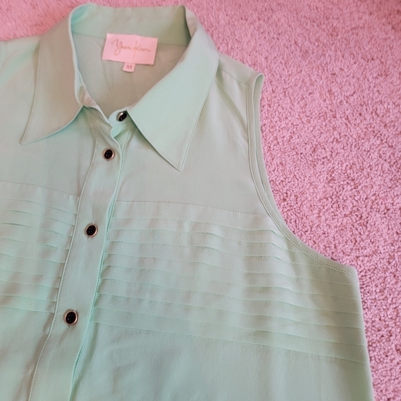 Yumi Kim Silk Sleeveless Blouse M - Picture 3 of 9